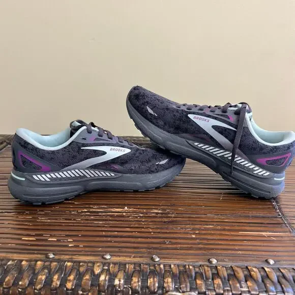 Brooks Adrenaline GTS Black and Purple Women's Size 9 Sneakers Running Walking - Picture 7 of 10